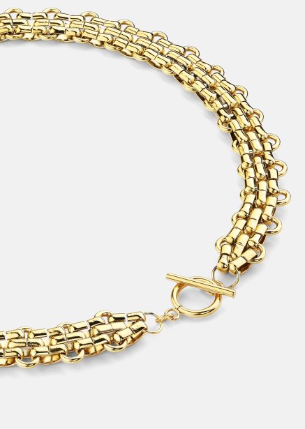 Naszyjnik Bold Weave - 18k Pozłacany