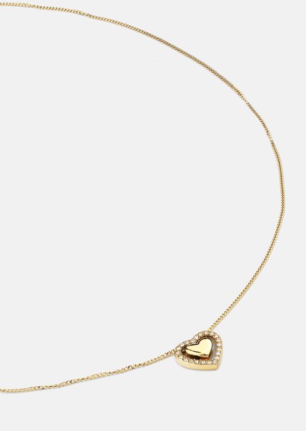 Naszyjnik Golden Heart - 18k Pozłacany