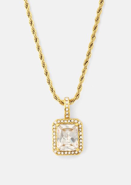 Naszyjnik White Luxus - 18k Gold Plated