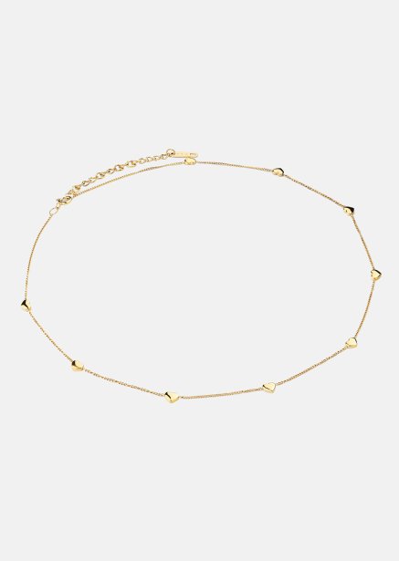 Naszyjnik Golden Hearts - 18k Pozłacany