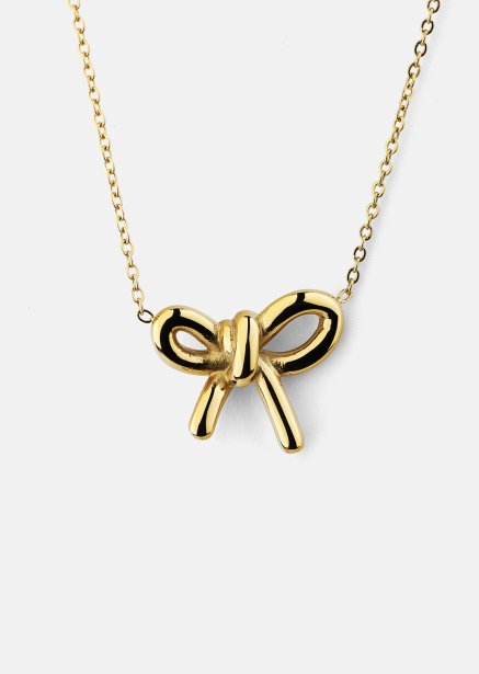 Naszyjnik Golden Bow - 18k Pozłacany