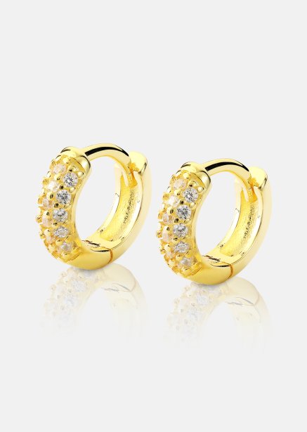 Kolczyk Shimmer Hoops - 18k Gold Plated