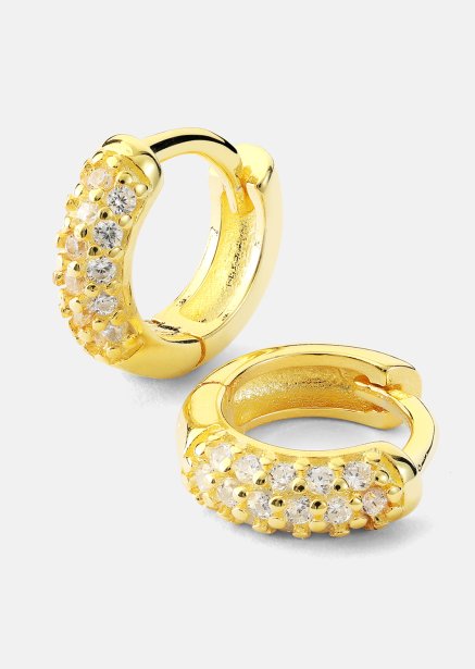 Kolczyk Shimmer Hoops - 18k Pozłacany