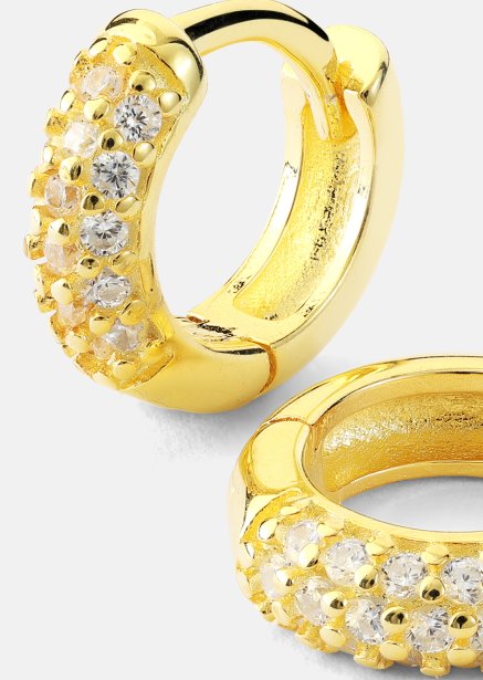 Kolczyk Shimmer Hoops - 18k Pozłacany