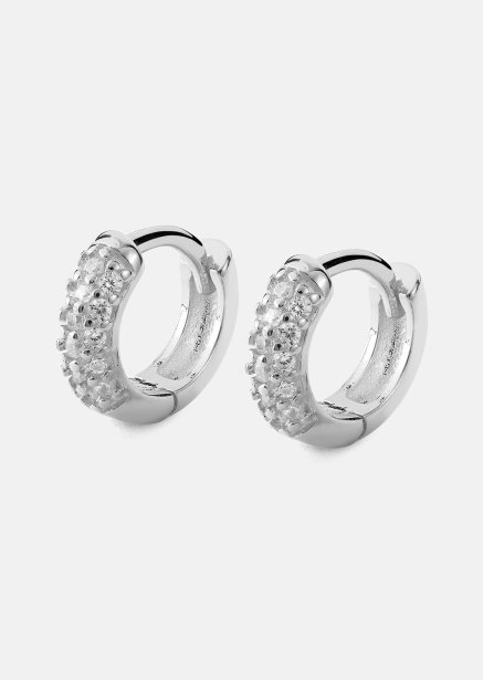 Kolczyk Shimmer Hoops - Posrebrzany