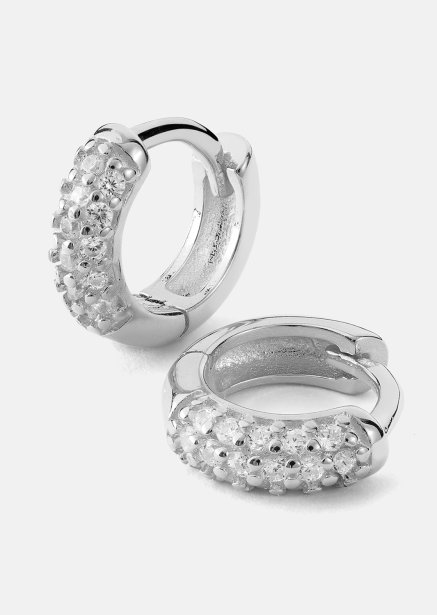 Kolczyk Shimmer Hoops - Posrebrzany
