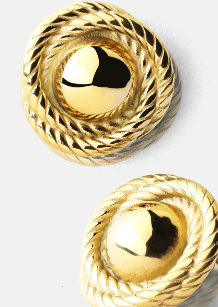 Kolczyk Regal Twist - 18k Pozłacany