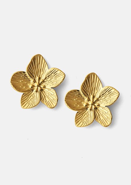 Kolczyk Blossom - 18k Pozłacany