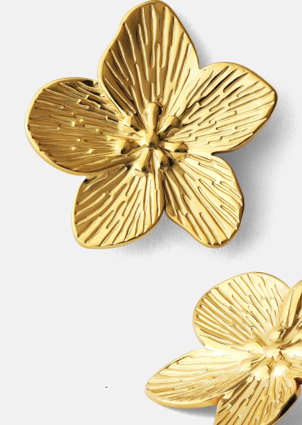 Kolczyk Blossom - 18k Pozłacany