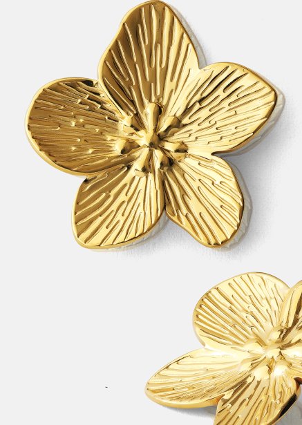 Kolczyk Blossom - 18k Pozłacany