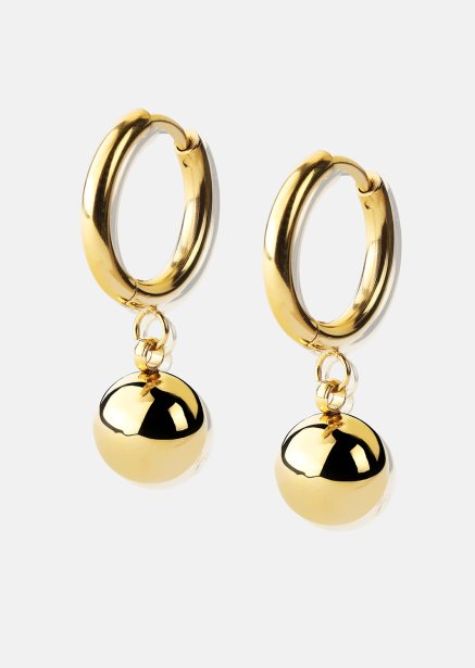 Kolczyk Golden Orbit Hoops - 18k Pozłacany