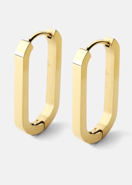 Kolczyk Edge Hoops - 18k Pozłacany