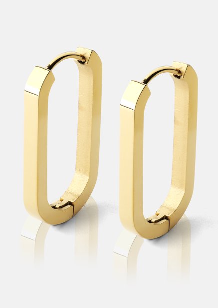 Kolczyk Edge Hoops - 18k Gold Plated