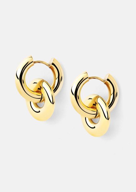 Kolczyki Chunky Link – 18k Pozłacane