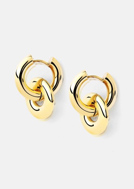 Kolczyki Chunky Link – 18k Pozłacane