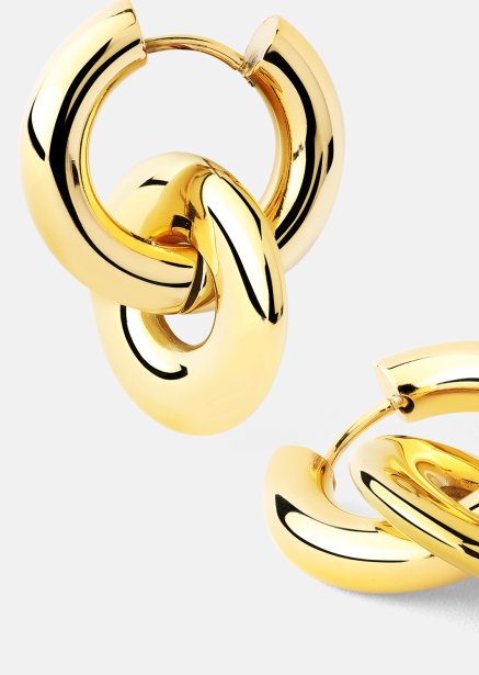 Kolczyki Chunky Link – 18k Pozłacane
