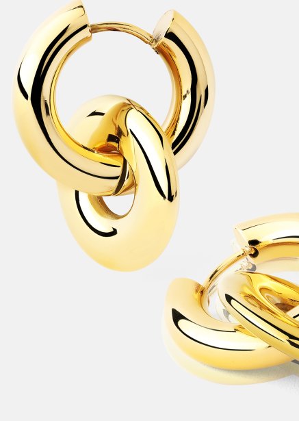 Kolczyki Chunky Link – 18k Pozłacane