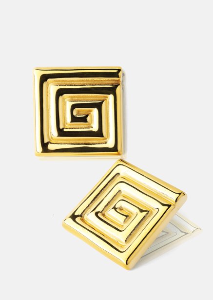 Kolczyk Geometric Glow - 18k Pozłacany