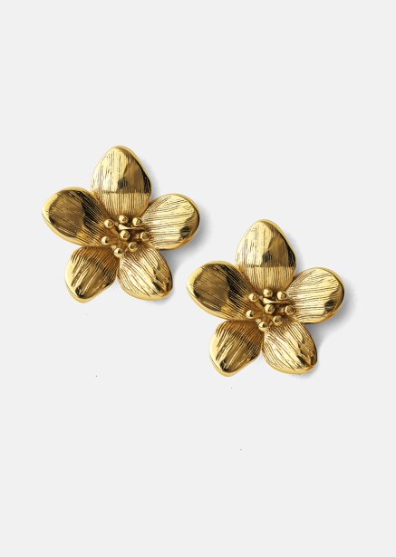 Kolczyki Flora Shine – 18k Pozłacane