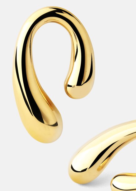 Kolczyki Sculpture – 18k Pozłacane