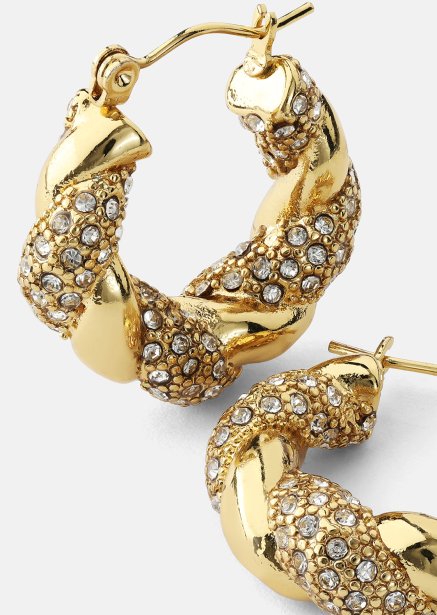 Kolczyk Glam Hoops - 18k Pozłacany