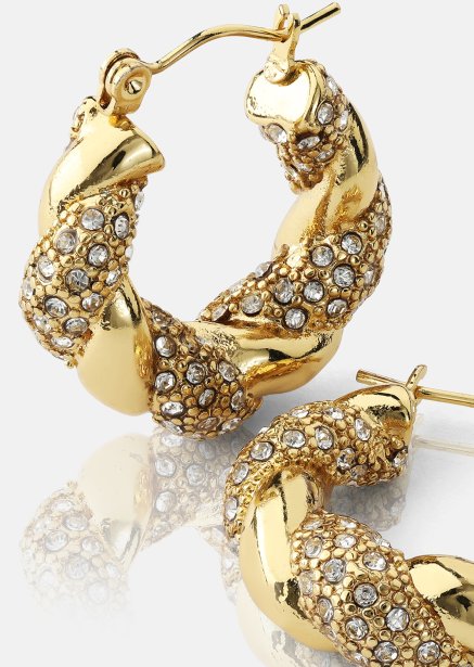 Kolczyk Glam Hoops - 18k Pozłacany