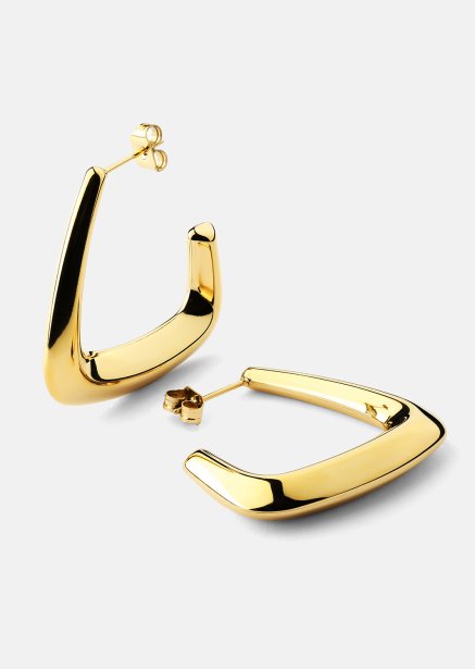 Kolczyki Bold Curve – 18k Pozłacane