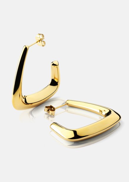 Kolczyki Bold Curve – 18k Pozłacane