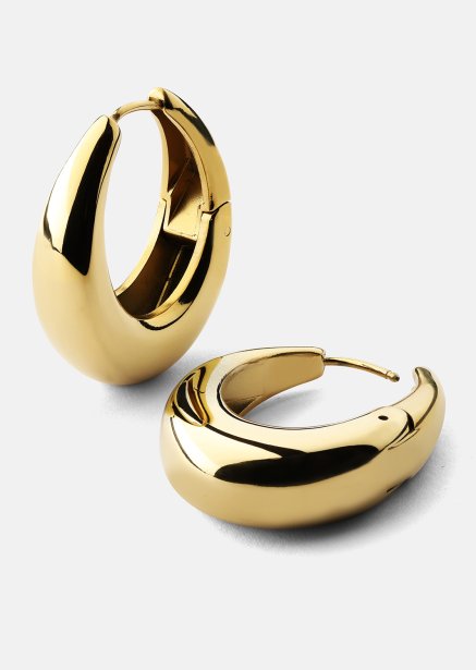 Kolczyki Bold Curve – 18k Pozłacane