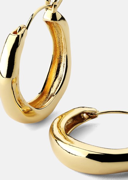 Kolczyk Mila Hoops - 18k Pozłacany