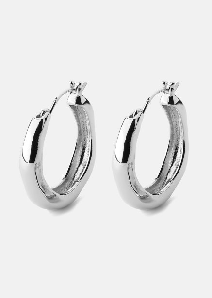 Kolczyk Mila Hoops - Posrebrzany