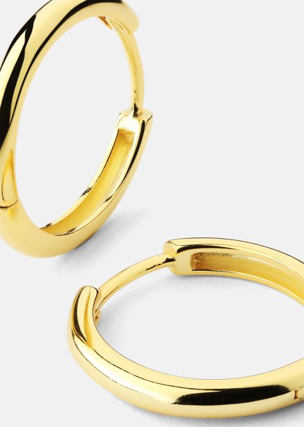 Kolczyk Shine Hoops - 18k Pozłacany