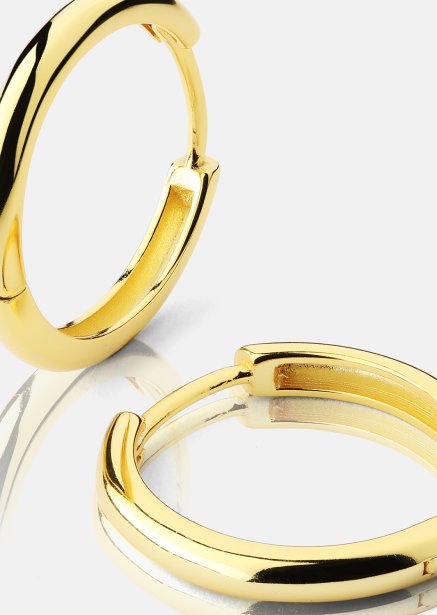 Kolczyk Shine Hoops - 18k Pozłacany