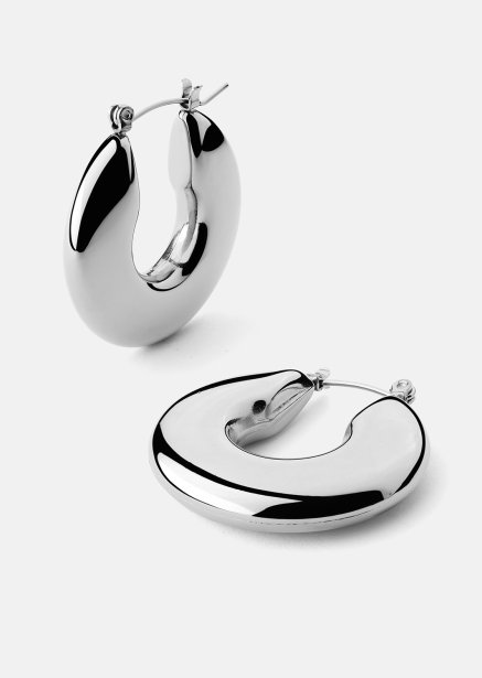 Kolczyk Luna Bold Hoops - Posrebrzany