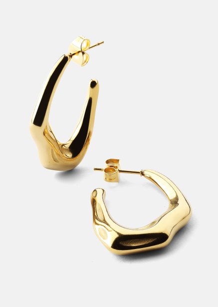 Kolczyk Bold Drops - 18k Pozłacany