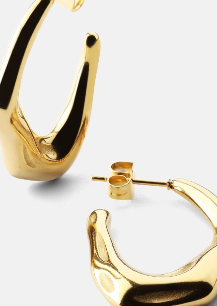Kolczyk Bold Drops - 18k Pozłacany