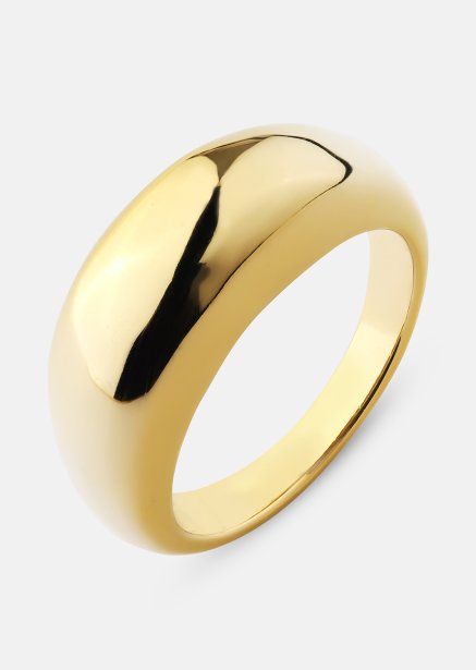 Golden Bold Pierścionek - 18K Pozłacany