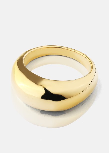 Golden Bold Pierścionek - 18K Pozłacany