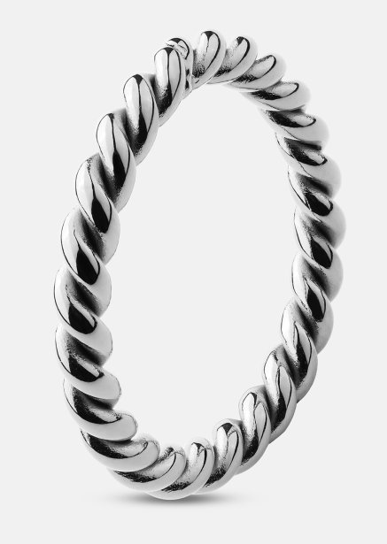 Pierścionek Silver Twist - Posrebrzany