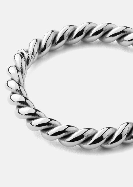 Pierścionek Silver Twist - Posrebrzany