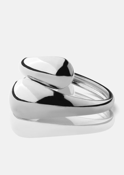 Pierścionek Bold Drops - Posrebrzany