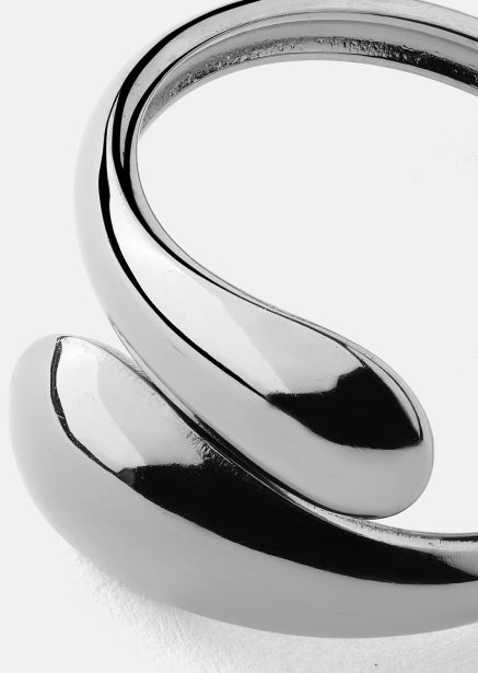 Pierścionek Bold Drops - Posrebrzany