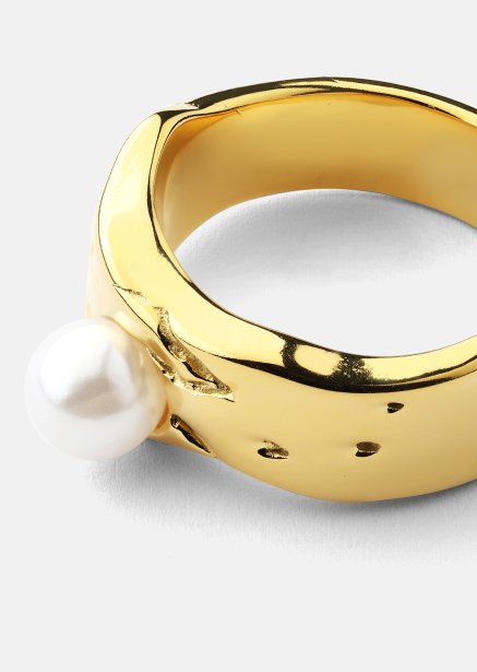 Pierścionek Pearl Serenity - 18k Pozłacany