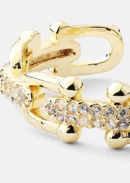 Pierścionek Link Luxe - 18k Pozłacany