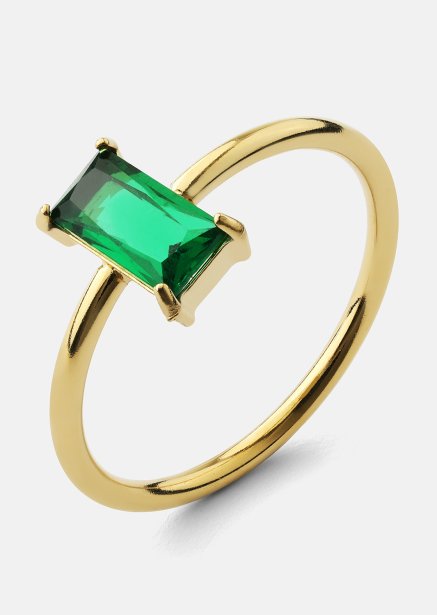 Pierścionek Emeraldis - 18k Gold Plated