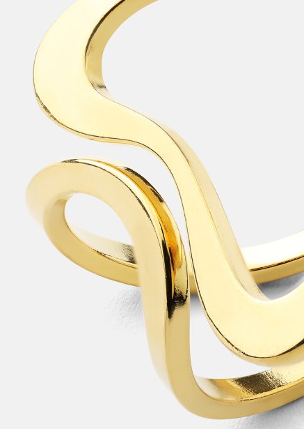 Pierścionek Infinity Flow - 18k Pozłacany