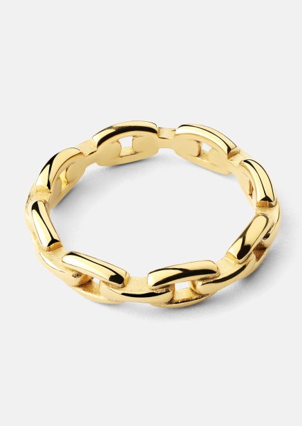 Piers`cionek Bold Chain - 18K Pozłacany