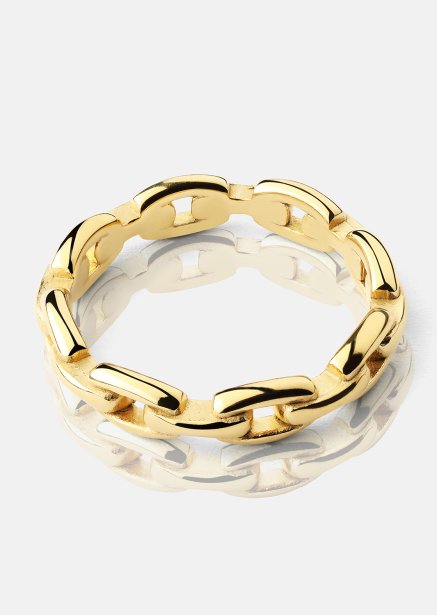 Piers`cionek Bold Chain - 18K Pozłacany