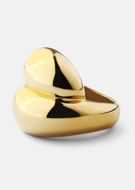 Pierścionek Bold Flow - 18k Pozłacany