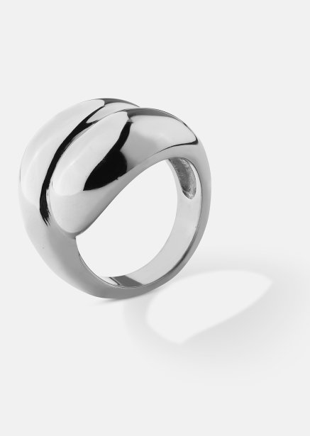 Pierścionek Bold Flow - 18k Posrebrzany